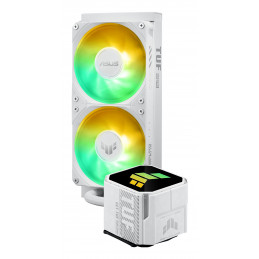 ASUS TUF GAMING LC III 240 ARGB WHT Suoritin All-in-one-nesteenjäähdytin 12 cm Valkoinen