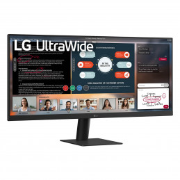 LG 29U511A-B tietokoneen litteä näyttö 73,7 cm (29") 2560 x 1080 pikseliä WFHD LCD musta