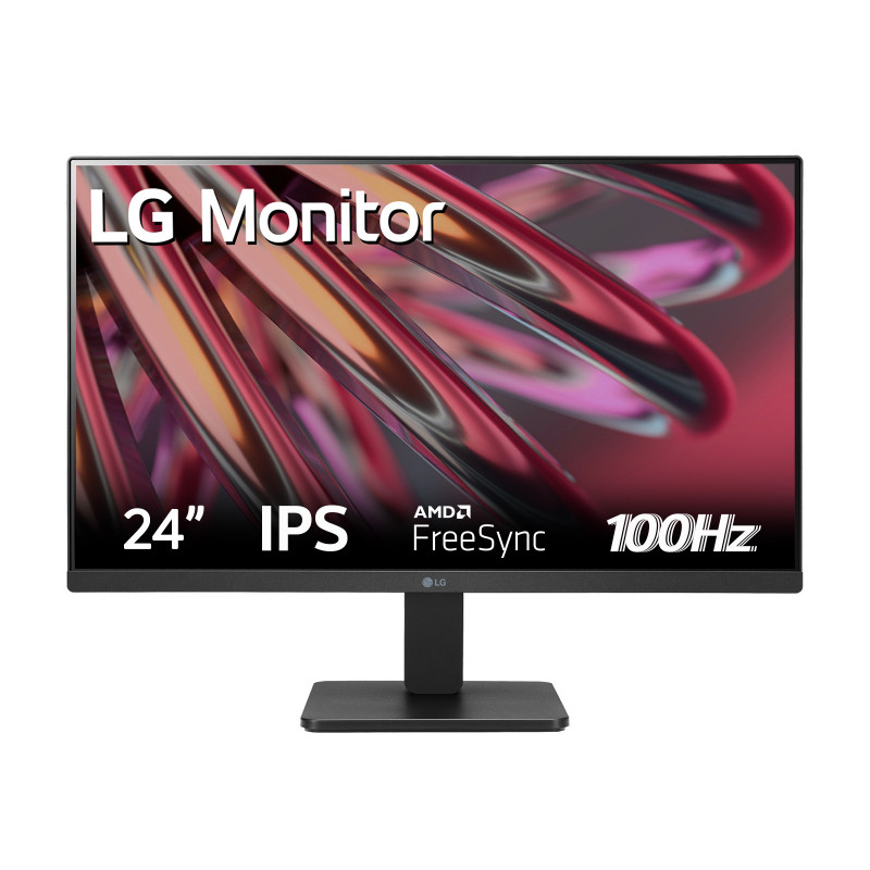 LG 24MR400-B.AEUQ tietokoneen litteä näyttö 60,5 cm (23.8") 1920 x 1080 pikseliä Full HD LED musta