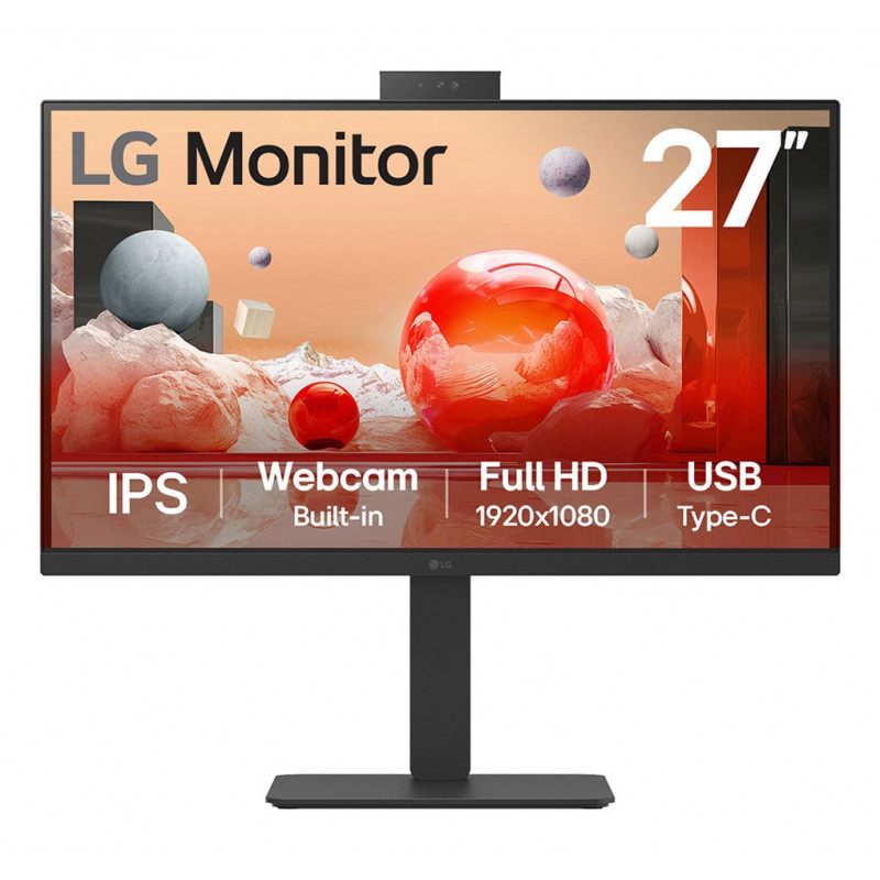 LG 27BA850-B tietokoneen litteä näyttö 68,6 cm (27") 1920 x 1080 pikseliä Full HD musta