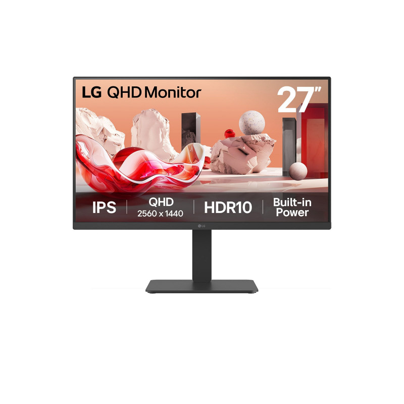 LG 27BA54QB-B tietokoneen litteä näyttö 68,6 cm (27") 2560 x 1440 pikseliä Quad HD LCD musta