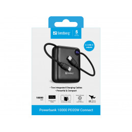 Sandberg 421-26 akku- ja paristolaturi Litium polymeeri (LiPo) 10000 mAh musta