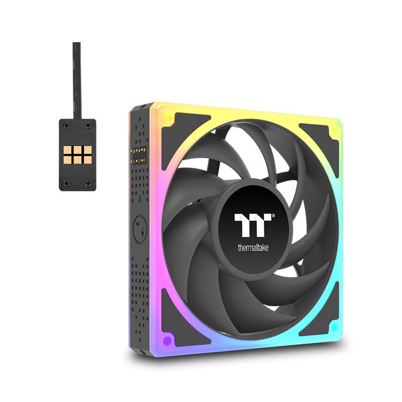 Thermaltake CL-F210-PL12SW-A Tietokoneen jäähdytysjärjestelmä Tietokonekotelo Tuuletin 12 cm musta 3 kpl