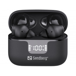 Sandberg 126-52 kuulokkeet ja kuulokemikrofoni True Wireless Stereo (TWS) In-ear Musiikki Päivittäin Bluetooth musta