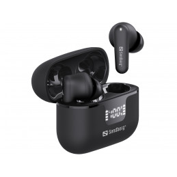 Sandberg 126-52 kuulokkeet ja kuulokemikrofoni True Wireless Stereo (TWS) In-ear Musiikki Päivittäin Bluetooth musta