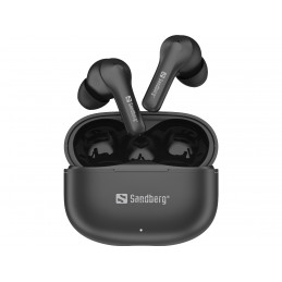 Sandberg 126-51 kuulokkeet ja kuulokemikrofoni True Wireless Stereo (TWS) In-ear Musiikki Päivittäin Bluetooth musta