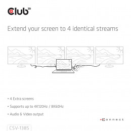 CLUB3D Umschalter HDMI 4x HDMI