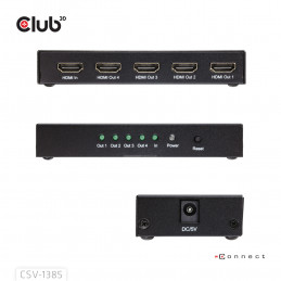 CLUB3D Umschalter HDMI 4x HDMI
