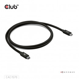 CLUB3D Kabel USB C zertifi. PD240W 4K540Hz 80Gbps 1.2m St St retail - Kabel - Digital Daten USB-kaapeli