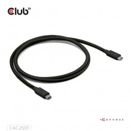 CLUB3D CAC-2501 Thunderbolt-kaapeli 1 m 120 Gbit s musta