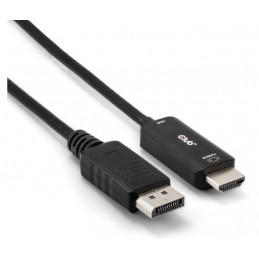 CLUB3D CAC-1083 DisplayPort-kaapeli 2 m HDMI-tyyppi D (mikro) musta