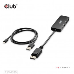 CLUB3D CSV-7330 keskitin DisplayPort