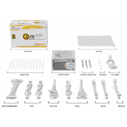 Seasonic CORE GX-850 virtalähdeyksikkö 850 W 20+4 pin ATX ATX Valkoinen