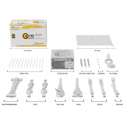 Seasonic CORE GX-650 virtalähdeyksikkö 650 W 20+4 pin ATX ATX Valkoinen