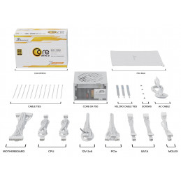 Seasonic CORE GX-750 virtalähdeyksikkö 750 W 20+4 pin ATX ATX Valkoinen