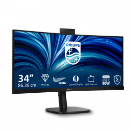 Philips 3000 series 34B2U3600CH 00 tietokoneen litteä näyttö 86,4 cm (34") 3440 x 1440 pikseliä Wide Quad HD LCD musta