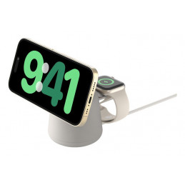 Belkin BoostCharge Pro Kuulokkeet, Älypuhelin, Älykello Beige AC Langaton lataaminen Pikalataus Sisätila