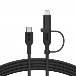 Belkin BoostCharge Pro USB-kaapeli USB 2.0 1,5 m USB C USB C Lightning musta