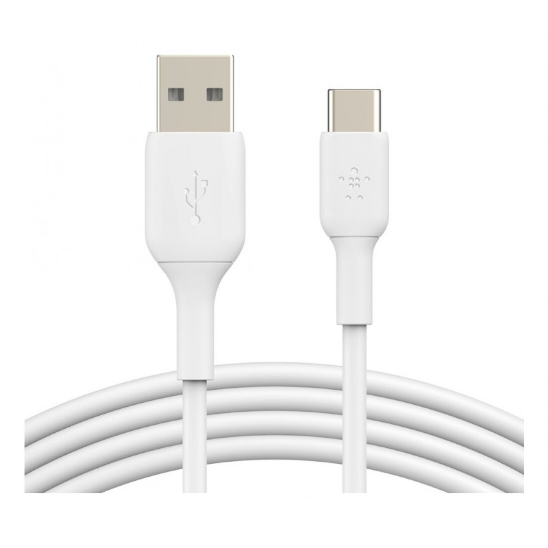 Belkin BoostCharge USB-kaapeli USB 2.0 1 m USB A USB C Valkoinen