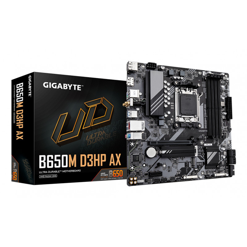 GIGABYTE B650M D3HP AX emolevy AMD B650 Pistoke AM5 mikro ATX