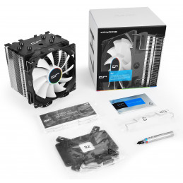 CRYORIG H7 Suoritin Jäähdytin 12 cm musta, Hopea, Valkoinen