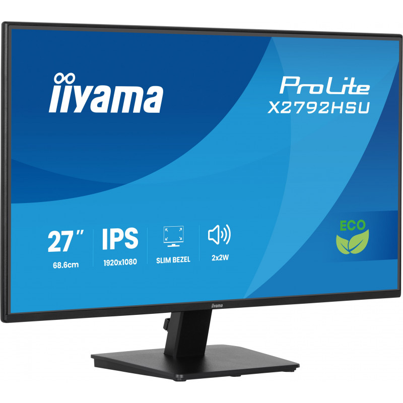 iiyama ProLite X2792HSU-B1 tietokoneen litteä näyttö 68,6 cm (27") 1920 x 1080 pikseliä Full HD LED musta