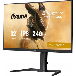 iiyama G-MASTER GB3290QSU-B1 tietokoneen litteä näyttö 80 cm (31.5") 2560 x 1440 pikseliä Quad HD LED musta