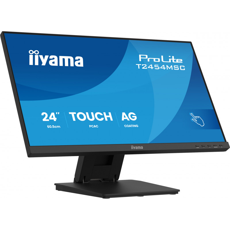 iiyama ProLite T2454MSC-B3AG tietokoneen litteä näyttö 60,5 cm (23.8") 1920 x 1080 pikseliä Full HD LED Kosketusnäyttö
