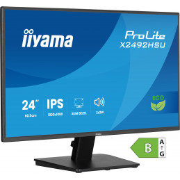 iiyama ProLite X2492HSU-B1 tietokoneen litteä näyttö 61 cm (24") 1920 x 1080 pikseliä Full HD LED musta