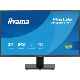 iiyama ProLite X2492HSU-B1 tietokoneen litteä näyttö 61 cm (24") 1920 x 1080 pikseliä Full HD LED musta