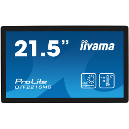 iiyama OTF2216MC-B1 infonäyttö Digitaalinen litteä infotaulu 54,6 cm (21.5") LCD 1100 cd m² Full HD musta Kosketusnäyttö