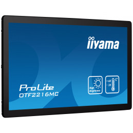 iiyama OTF2216MC-B1 infonäyttö Digitaalinen litteä infotaulu 54,6 cm (21.5") LCD 1100 cd m² Full HD musta Kosketusnäyttö