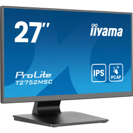 iiyama ProLite T2752MSC-B1AG tietokoneen litteä näyttö 68,6 cm (27") 1920 x 1080 pikseliä Full HD LED Kosketusnäyttö musta
