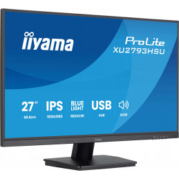 iiyama ProLite XU2793HSU-B7 tietokoneen litteä näyttö 68,6 cm (27") 1920 x 1080 pikseliä Full HD LED musta