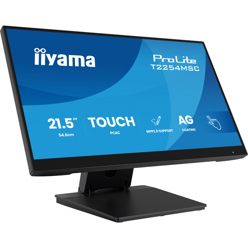 iiyama T2254MSC-B2AG tietokoneen litteä näyttö 54,6 cm (21.5") 1920 x 1080 pikseliä Full HD LED Kosketusnäyttö musta