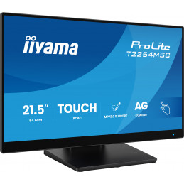 iiyama T2254MSC-B2AG tietokoneen litteä näyttö 54,6 cm (21.5") 1920 x 1080 pikseliä Full HD LED Kosketusnäyttö musta