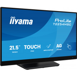 iiyama T2254MSC-B2AG tietokoneen litteä näyttö 54,6 cm (21.5") 1920 x 1080 pikseliä Full HD LED Kosketusnäyttö musta