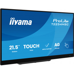 iiyama T2254MSC-B2AG tietokoneen litteä näyttö 54,6 cm (21.5") 1920 x 1080 pikseliä Full HD LED Kosketusnäyttö musta