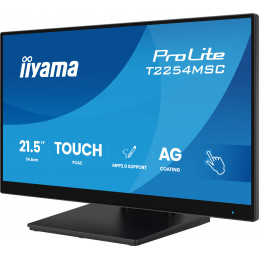 iiyama T2254MSC-B2AG tietokoneen litteä näyttö 54,6 cm (21.5") 1920 x 1080 pikseliä Full HD LED Kosketusnäyttö musta