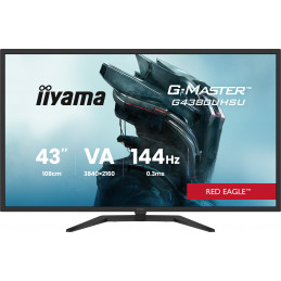 iiyama G-MASTER G4380UHSU-B2 tietokoneen litteä näyttö 108 cm (42.5") 3840 x 2160 pikseliä 4K Ultra HD LED musta