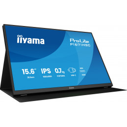 iiyama ProLite P1671HSC-B1 tietokoneen litteä näyttö 39,6 cm (15.6") 1920 x 1080 pikseliä Full HD LED musta
