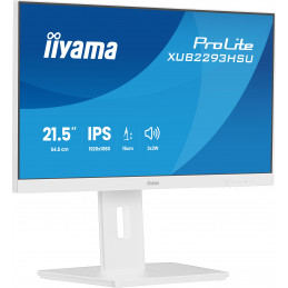 iiyama ProLite XUB2293HSU-W7 tietokoneen litteä näyttö 54,6 cm (21.5") 1920 x 1080 pikseliä Full HD LED Valkoinen