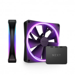 NZXT F140 RGB DUO Twin Pack Tietokonekotelo Tuuletin 14 cm musta 2 kpl