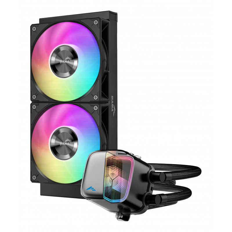 SAMA Gears L70 Suoritin All-in-one-nesteenjäähdytin 12 cm musta 1 kpl