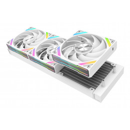 SAMA Gears Q60 Suoritin All-in-one-nesteenjäähdytin 12 cm Valkoinen 1 kpl