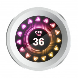 SAMA Gears Q60 Suoritin All-in-one-nesteenjäähdytin 12 cm Valkoinen 1 kpl