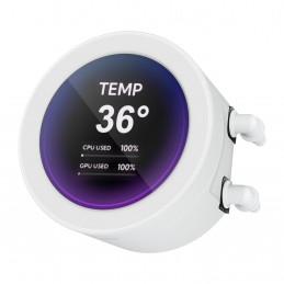 SAMA Gears Q70 Suoritin All-in-one-nesteenjäähdytin 12 cm Valkoinen 1 kpl