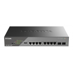 D-Link DSS-200G-10MP E verkkokytkin Hallittu L2 Gigabit Ethernet (10 100 1000) Power over Ethernet -tuki 1U Harmaa