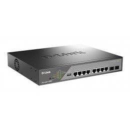 D-Link DSS-200G-10MP E verkkokytkin Hallittu L2 Gigabit Ethernet (10 100 1000) Power over Ethernet -tuki 1U Harmaa