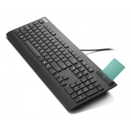 Lenovo Smartcard Wired Keyboard II näppäimistö Koti  Toimisto USB Pohjoismainen musta